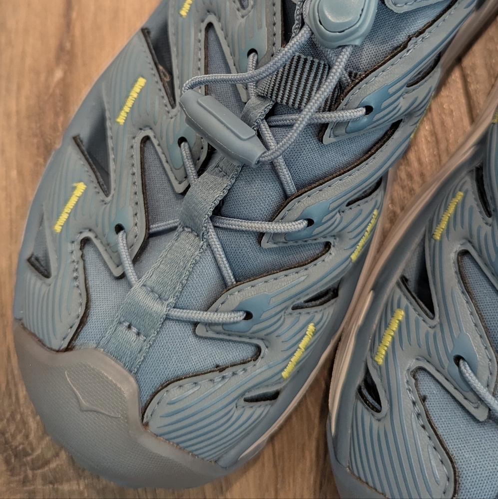 Hoka One One women Hopara 7.5 Blue Trail Hiking Sandals Water - Picture 3 of 10